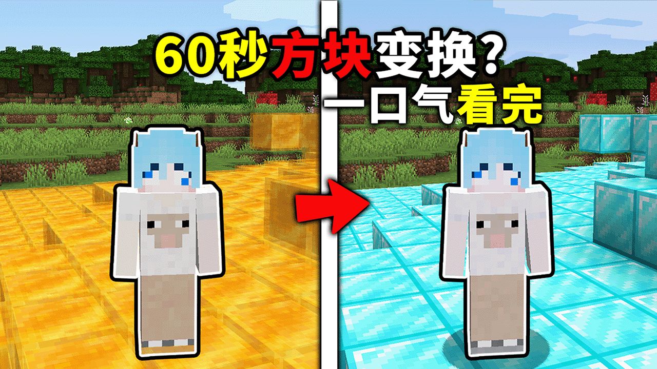 MC方块60秒就会变化，...