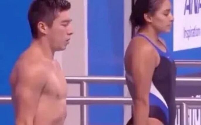 史上男女第一个零分跳水，...